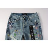 Purple Brand Jeans Pure Cotton High Street Trend