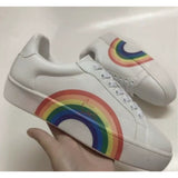 Louboutin-style red bottom shoes cl red bottom shoes european station export men's shoes rivet sneakers trendyflats breathable willow couple style