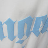 Palm Angels T Shirts Angel Foam Letter Short Sleeve T-shirt Men's Loose Half Sleeve