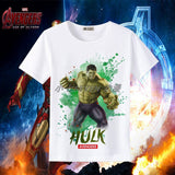 Marvel T Shirt Clothes Men's Marvel Movie Iron Man Short Sleeve T-shirt