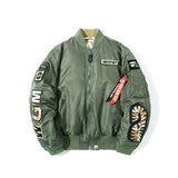 Shark Print Coat Desert Camouflage Coat Men'S And Women'S Zipper Jacket