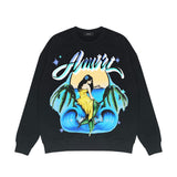 Amiri Sweatshirt Printed Trendy Pure Cotton