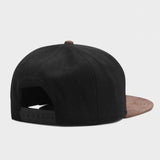 Trendy flat brimmed hat adjustable woolen hat brooklyn for men and women