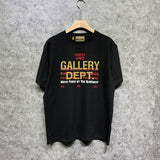 Gallery Dept T Shirt Retro Printed Loose Short-Sleeved Shirt