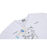 C.e t shirts creative geometric pattern round neck pullover short sleeve for men and women