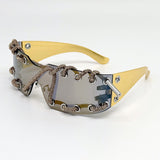 Trendy punk glasses retro