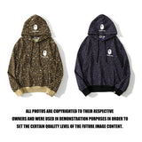 Shark Print Hoodie Spring And Autumn Camouflage Leopard Print Male And Female Couples Wear Street Fashion Cardigan Zipper Coat Sweatshirt