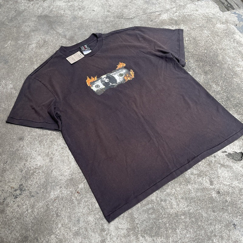 Men Vintage T-Shirts Saint Michael "Pay Money To My Pain Sun Rise To Sun Set"