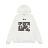 OFF WHITE Hoodie Trendy Street Style Personalized Cotton