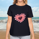 Valentine's Day T-Shirts Couple Love Print Sweet Style