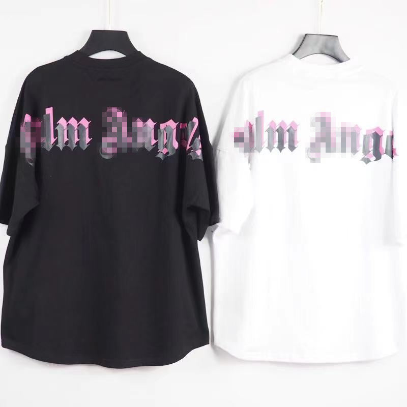 Palm Angels T Shirts Wholesale Printed Men's Loose Short Sleeve T-shirt