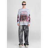 Mens Long Sleeve Shirt Saint Michael Loose Long Sleeve Shirt