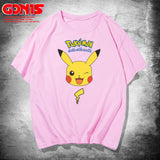 Men and Women Pokemon Pikachu T Shirt Pikachu Short Sleeve T-shirt