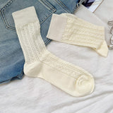 Men socks thin knee socks breathable cut out