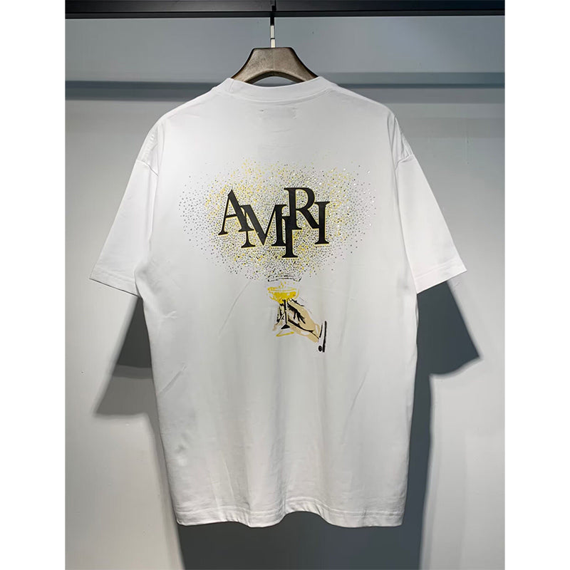 Amiri T Shirts Fashion Print Couple High Street