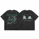 SAINT MICHAEL Vintage T Shirt Direct Spray Washing Water Old Short Sleeve