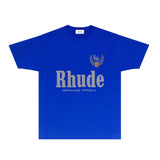 Rhude T Shirts Printed Trendy Pure Cotton