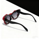Trendy punk glasses devil eyes halloween gothic style