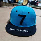 Trendy flat brimmed hat number 7 adjustable