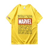 Marvel T Shirt Summer Short Sleeve Trendy Loose Print Male Half Sleeve