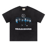 Marilyn Manson T Shirt Marilyn Manson Vintage Heavy Distressed Short Sleeve T-shirt