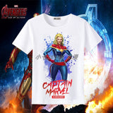 Marvel T Shirt Clothes Men's Marvel Movie Iron Man Short Sleeve T-shirt