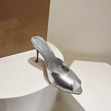 Louboutin-style red bottom shoes european station clcm nude red bottom stiletto high heels summerplus size women's shoes sexyelegant catwalk shoes