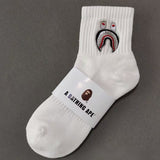 Bape Socks Male Female Medium Tall Tube