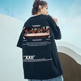 Caravaggio T-Shirts Men's plus Size Hip Hop Loose Short Sleeve Cotton T-shirt