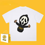 Drew T Shirts Short-Sleeved Clothes Smiley Face Short Sleeve round Neck