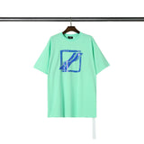 We11 Done T Shirts Well Done Printed Loose All-Match Reflective T-shirt