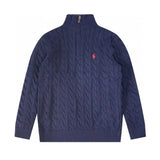 Ralph Lauren Knitted sweaters RL Ralph Pony Standard Vintage Half Zip Sweater Loose Lazy Wind Knitted