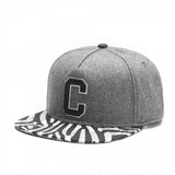 Trendy flat brimmed hatletterc spring summer sun hat