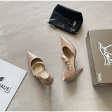 Louboutin-style red bottom shoes fashion style gridsclelegant test empty red bottom nude pink high heels.cm pointed toe sandals