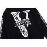 Vlone Hoodie autumn and winter skeleton arm pattern
