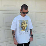 Saint Michael T Shirt Saint Michael Angel Printed Loose T-shirt