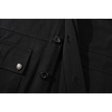 Shark Print Hoodie Spring Autumn Men'S Solid Color Shark Head Coat Jacket