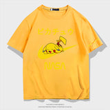 Men and Women Pokemon Pikachu T Shirt Pikachu Joint Name Short Sleeve T-shirt