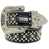 Hip-hop punk rhinestone belt punk style