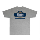 Rhude T Shirts Printed Trendy Pure Cotton