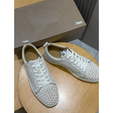Louboutin-style red bottom shoes cl red bottom shoes genuine leather rivets trendy shoes fashion suede casual sneakers trendyy stylish men's shoes
