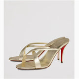 Louboutin-style red bottom shoes fashion style gridsclelegant test empty red bottom nude pink high heels.cm pointed toe sandals