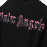 Palm Angels T Shirts Letter Print Short-Sleeve T-shirt Men's Loose Half Sleeve