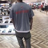 Marilyn Manson T Shirt Vintage Tee Vintage Print Distressed Short Sleeve T-shirt