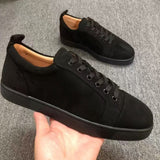Louboutin-style red bottom shoes exportacl red bottom shoes rivets men's toe nails clcouple women's shoes rhinestone casualtrendy sneakers