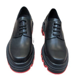 Louboutin-style red bottom shoes cl high version easiest for matchthick solecasual business leather shoes paris trendyfashiontie back leather shoes banquet