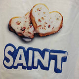 SAINT MICHAEL Vintage T Shirt Cookie Print Short Sleeve