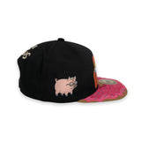 Trendy flat brimmed hat cartoon adjustable
