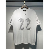 Amiri T Shirts Fashion Print Couple High Street