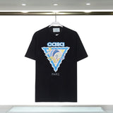 Casablanca T Shirts Spring Summer CASA Sea Fish Alphabet Starry Sky